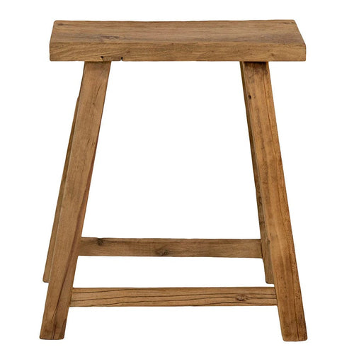 Low Rectangular Stool, Antique Natural Low Stools and Benches Dianna-Lynn Decor