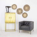 Mika Leather Armchair - Lead