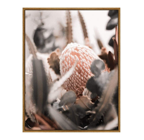 Muted Banksia – Framed Canvas – 80×100 Wall Art and Mirrors Dianna-Lynn Decor