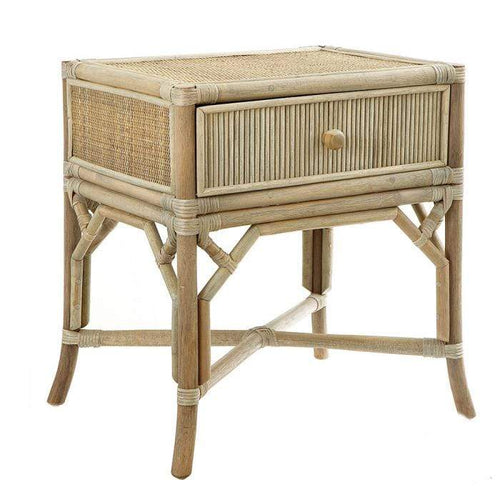 Natural Bamboo Bedside Table. Bedroom Furniture Dianna-Lynn Decor