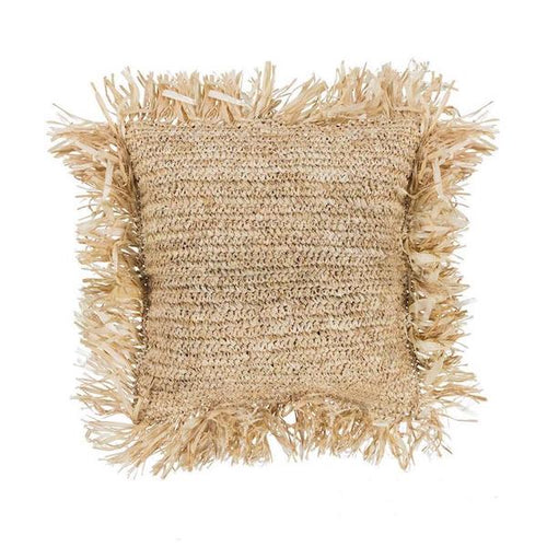Natural Water Hyacinth Cushion - 40CM Soft Furnishings Dianna-Lynn Decor