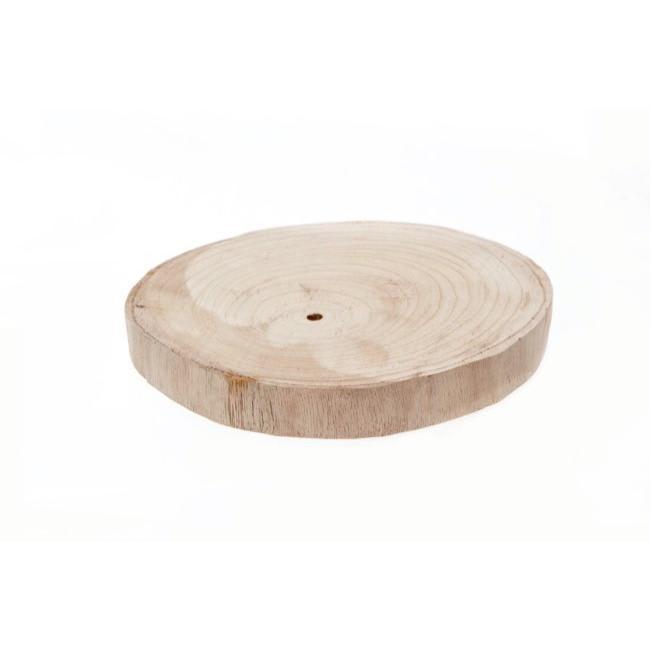Natural Wood Slice Round Brown (30cmx4cmH)