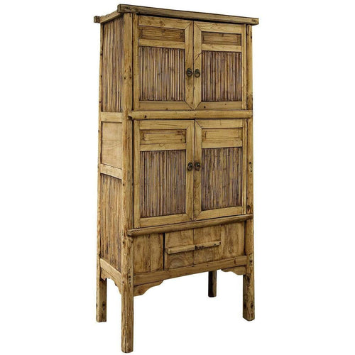 Old Bamboo Tall Cabinet Cabinets and Consoles Dianna-Lynn Decor