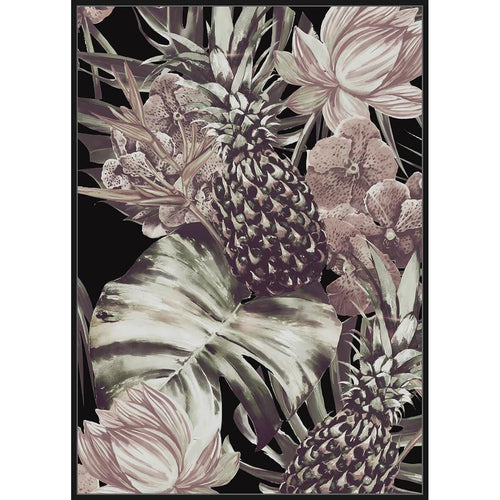 Premium Edition - Pineapple Tropicana - Oil Embellishment - 102 x 142 Wall Art and Mirrors Dianna-Lynn Decor
