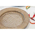 Rattan Charger Plate - Grey Wash 33cm