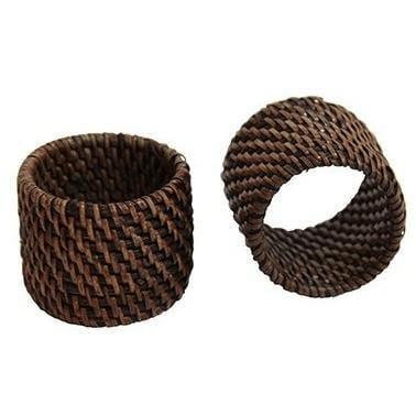 Rattan Napkin Ring - Brown