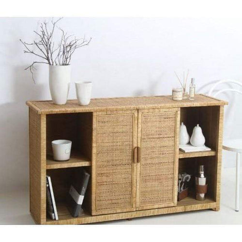 Tofa Rattan Weave 2 Door Cabinet Cabinets and Consoles Dianna-Lynn Decor