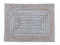 Rectangle Open Weave Rattan Placemat - Brown/Whitewash
