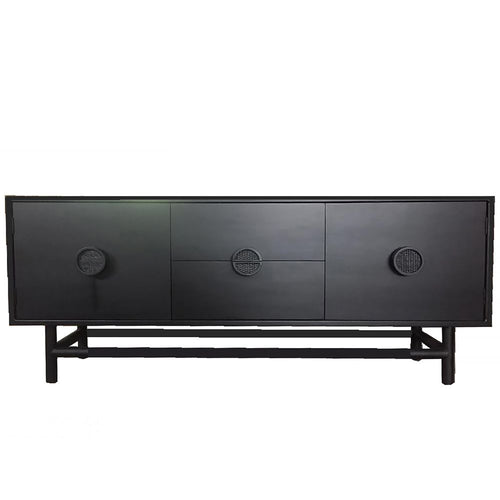 Rondo Sideboard Black - 180cmL Cabinets and Consoles Dianna-Lynn Decor