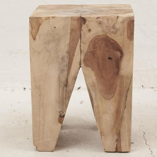 Ruta Peg Stool/Side Table - Natural Low Stools and Benches Dianna-Lynn Decor