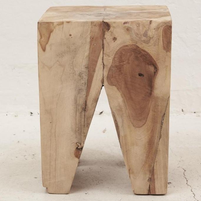 Ruta Peg Stool/Side Table - Natural