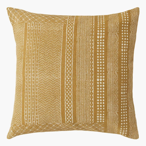Shimla Square Cushion - Ochre Soft Furnishings Dianna-Lynn Decor