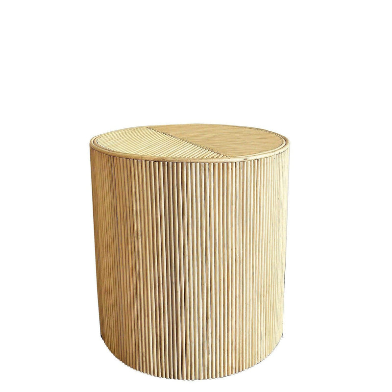 Sia Fluted Side Table - Natural