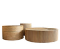 Sia Fluted Side Table - Natural