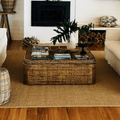 Square Plantation Coffee Table/Storage Chest