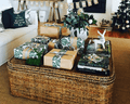 Square Plantation Coffee Table/Storage Chest