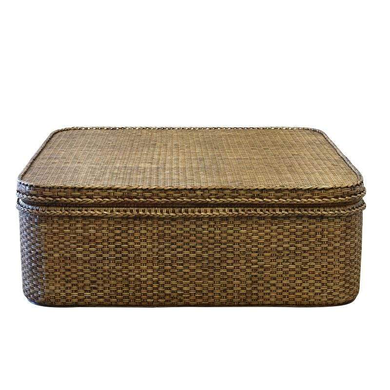 Square Plantation Coffee Table/Storage Chest
