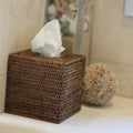 Square Rattan Tissue Box - Brown/Whitewash/Greywash