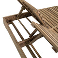 Teak Outdoor Double Sun Lounge - Natural