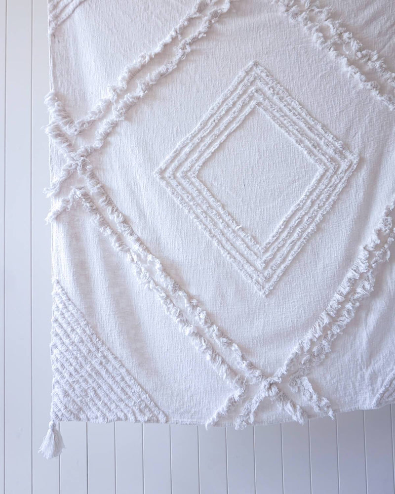 Tutta Throw Blanket - White - 125x150