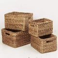 Water Hyacinth Rectangular Storage Baskets