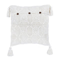 White Natural Crochet Cushion Cover - 45 x 45cm