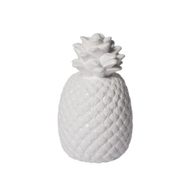 White Pineapple Ornament 20cmH
