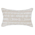 White Zulu Cushion Cover - 50cm x 30cm