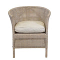 Whitewash Rattan Armchair