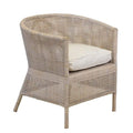Whitewash Rattan Armchair