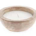 XL Natural Wood Candle Bowl Round/Organic Shape