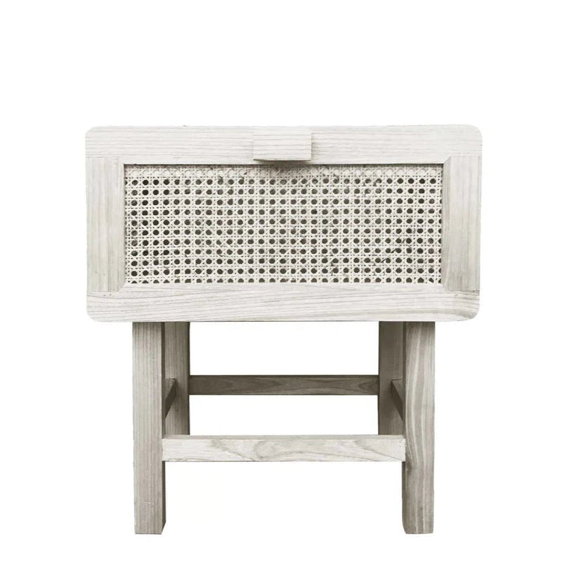Zoe Bedside Table Chalk White