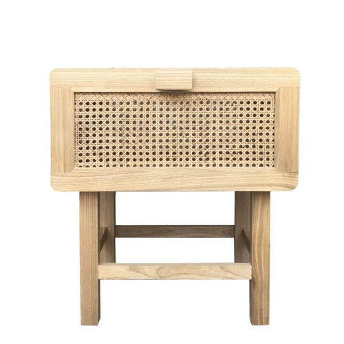 Zoe Bedside Table Natural Bedroom Furniture Dianna-Lynn Decor